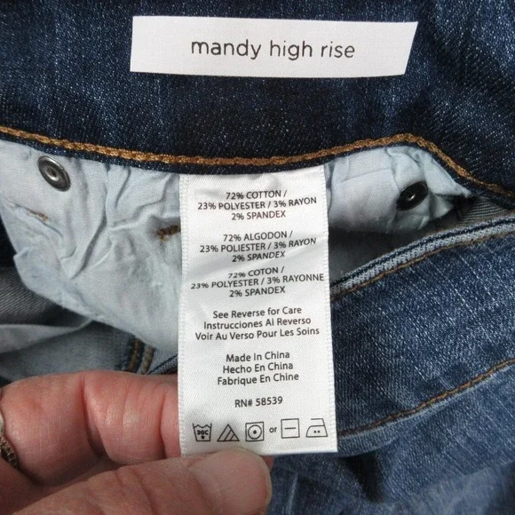 STS Blue Jeans Womens 29 Blue Mandy Baby Flare High Rise Fringe 31x31* NWT - Picture 13 of 16